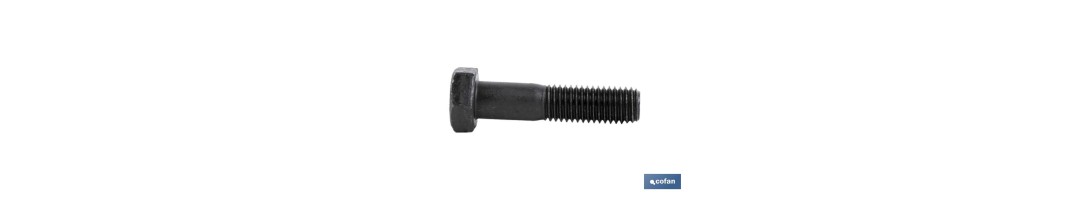 Tornillo con cabeza hexagonal Whitworth (UNC) DIN-931 | Rosca Parcial 1/2 | Clase 8.8 negro | Medidas desde 1/4 hasta 1