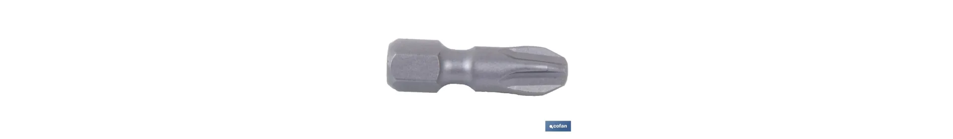 Puntas Phillips de atornillar en 1/4\\\" | Con huellas desde PH 0, PH 1, PH 2 y PH 3 | Versiones de 25 y 50 mm de longitud