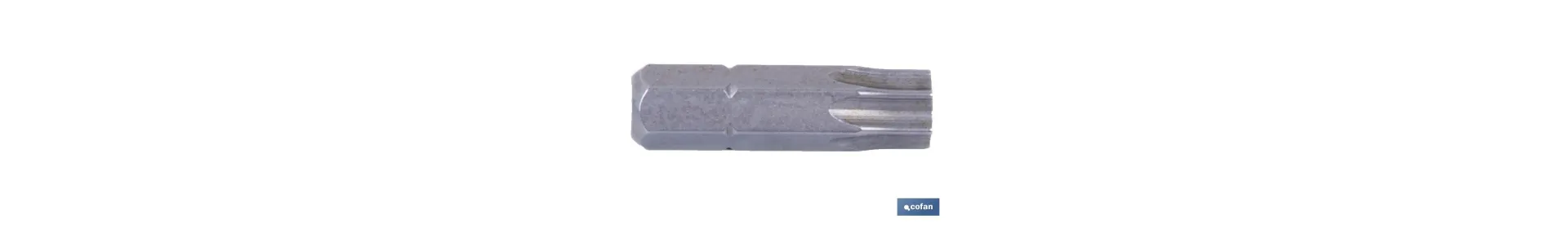 Punta para atornillador de Acero | Modelo 1/4 Torx | Longitud 25 y 50 mm