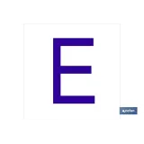 E Letra en glasspack