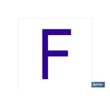F Letra en glasspack