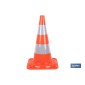 Cono de señalización para automoción | Color naranja | Altura: 50 cm