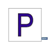 P Letra en glasspack