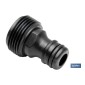Adaptador de polipropileno de rosca macho 3/4 pulgadas | Apto para manguera | Ideal para jardinería