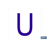 U Letra en glasspack