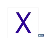 X Letra en glasspack