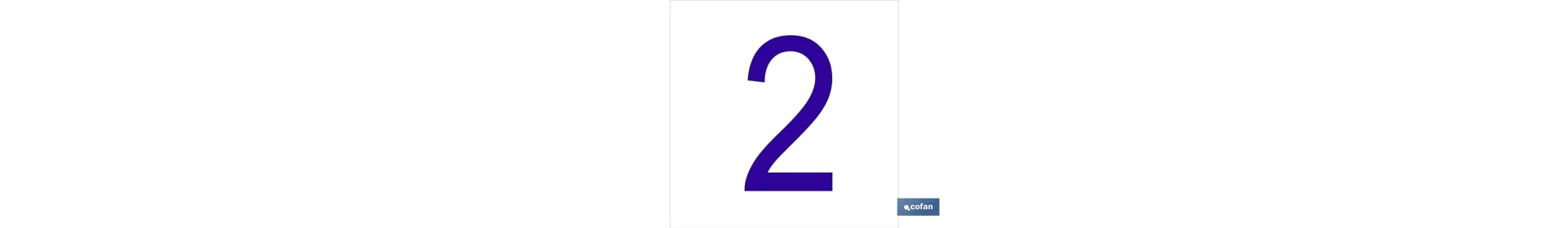 2 Número en glasspack