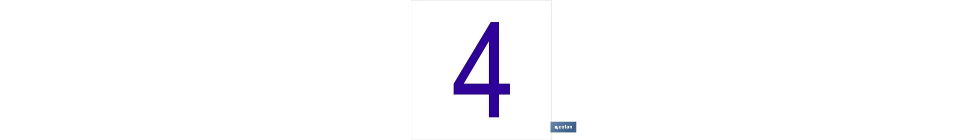 4 Número en glasspack