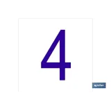 4 Número en glasspack