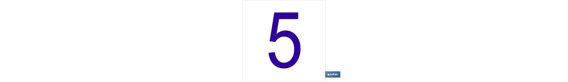 5 Número en glasspack