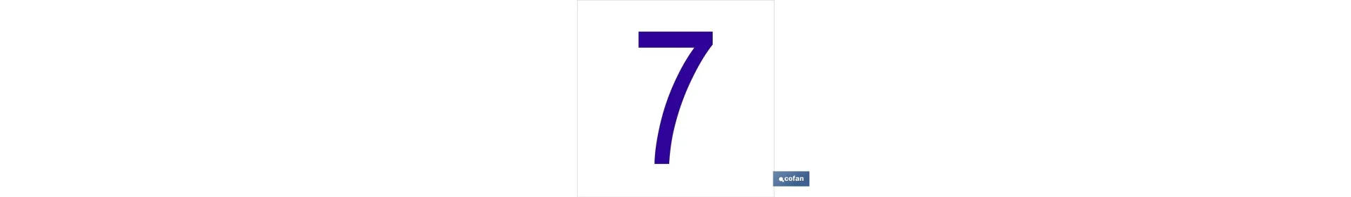 7 Número en glasspack