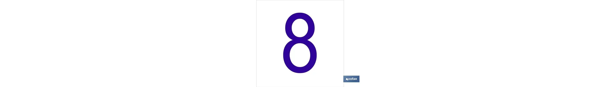 8 Número en glasspack