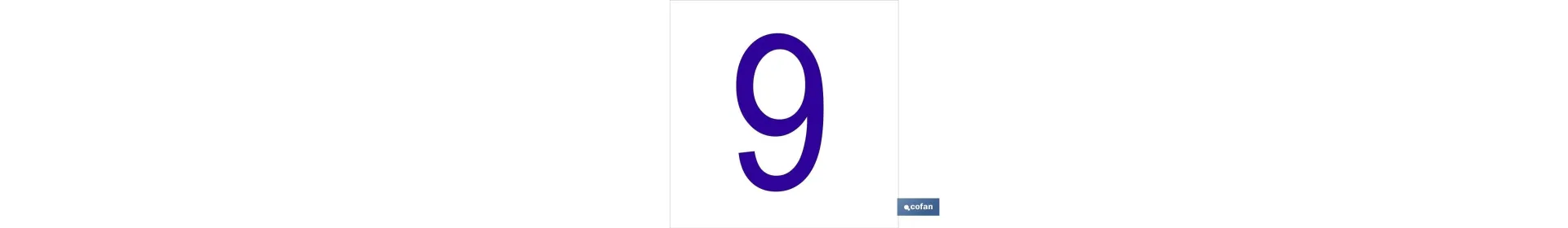 9 Número en glasspack