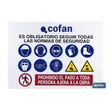 Cartel de obra en glasspack 0,7 mm