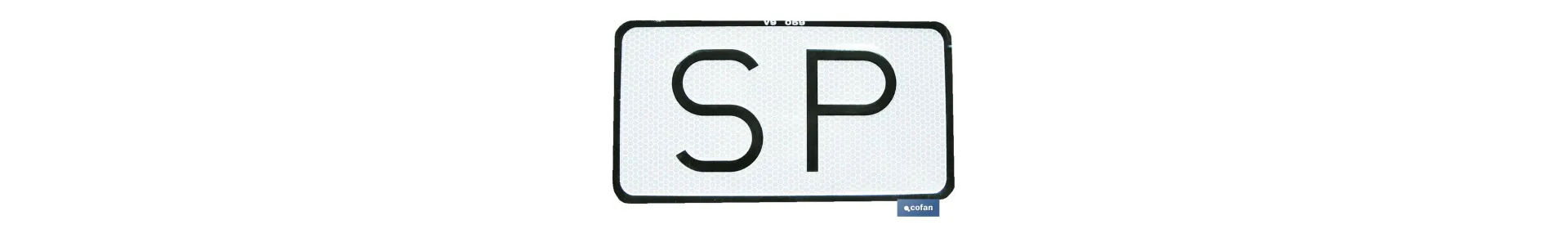 Placa SP V-9 Servicio Público