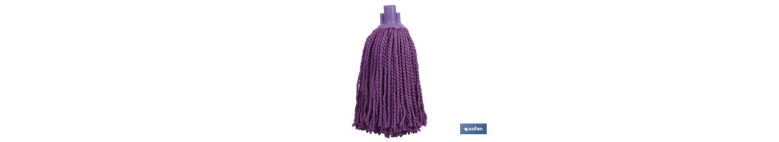 Fregona de Hilo Microfibra | Color Bicolor | Grosor 160 Gr | Máxima suavidad y Absorción con secado rápido