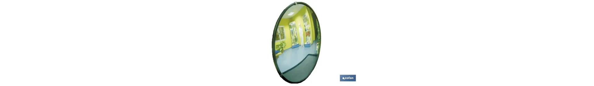 Espejo Interior | 30 cm o 45 cm | Soporte de Pared Incluido | Ángulo de Visión 130° | Para Aparcamientos o Supermercados