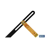 Escuadra biselada regulable | Medidas: 250 mm | Mango de madera | Hoja de acero inoxidable