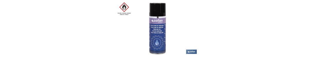 Aceite fino de vaselina incoloro 400 ml | Lubricante sin materiales pesados | Inhibe la corrosión y alarga la vida útil