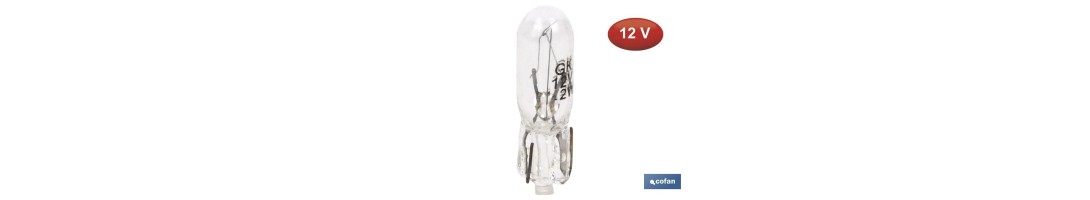 Lámpara SIN casquillo W1,2-T5 12 V