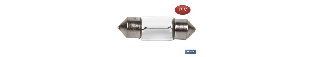 Lámpara Plafonier C10W (11 x 31 mm) 12 V