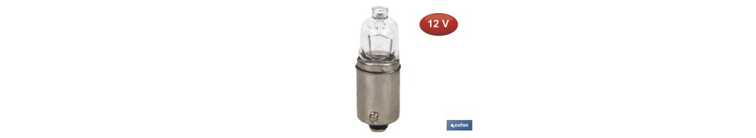 Lámpara halógena mini H-6W 12V
