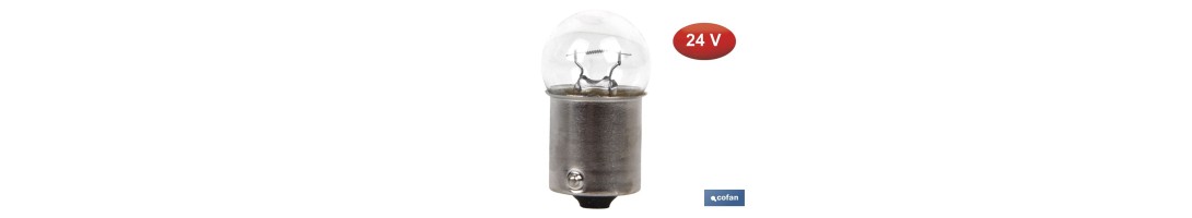 Lámpara piloto R10W (BA15s) 24 V