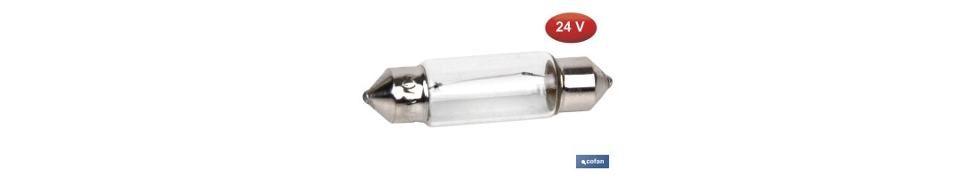 Lámpara plafonier C5W 24 V | Medida: 11 x 38 mm
