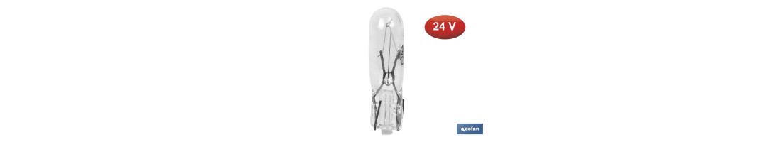 Lámpara sin casquillo W1,2 - T5 (W2X4,6d) 24 V