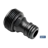Adaptador de polipropileno de rosca macho 3/4 pulgadas | Apto para manguera | Ideal para jardinería