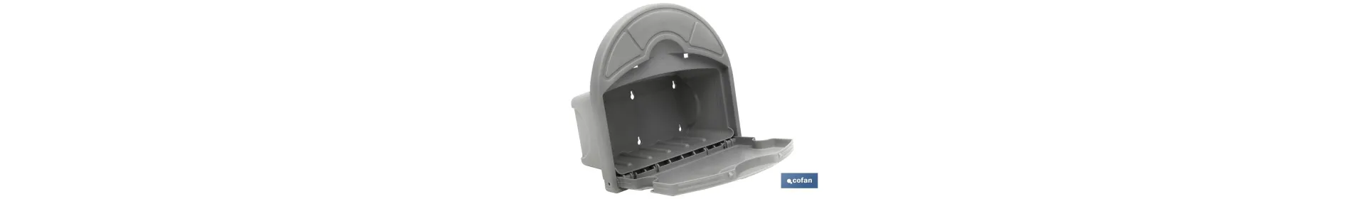 Soporte de pared para manguera con cajón | Soporte para mangueras de riego | Práctico y versátil para el jardín