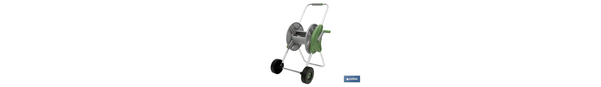 Enrollador de Manguera con Ruedas | Carro de manguera portátil | Fácil y cómodo de transportar
