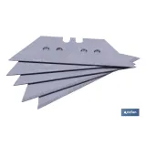 Pack de 5 cuchillas | Trapezoidales | Medidas de la cuchilla: 60 mm