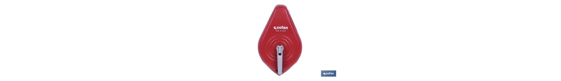 Plomada trazadora | Push system | Dos medidas disponibles: 15 y 30 m | Fabricada en ABS