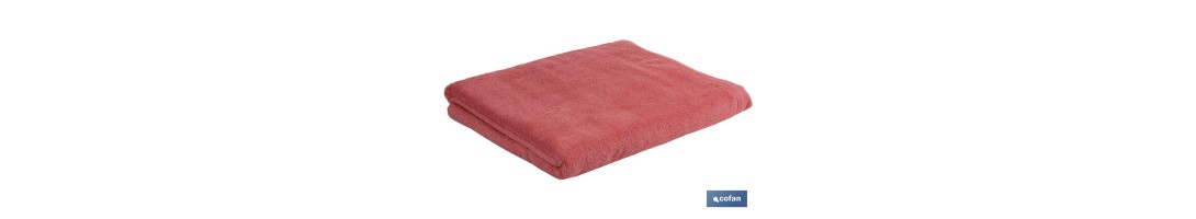 Toalla de lavabo | Modelo Jamaica | Color Coral | 100% Algodón | Gramaje 580g/m² | Medidas 50 x 100 cm