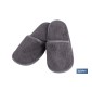 Zapatilla Baño | Color Gris Antracita | Modelo Piedra | 100% Algodón | Gramaje 500g/m² | Talla M o L