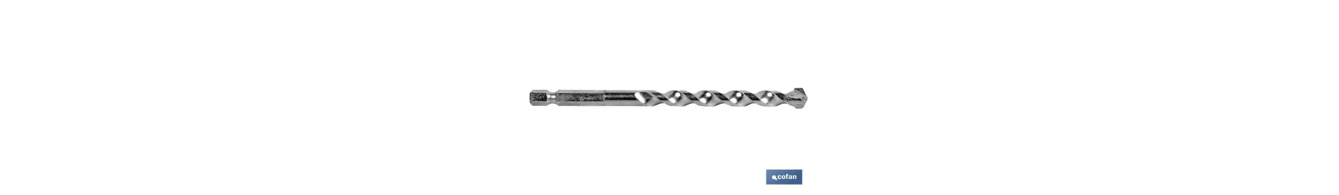 Broca profesional para muros mango hex. 1/4”