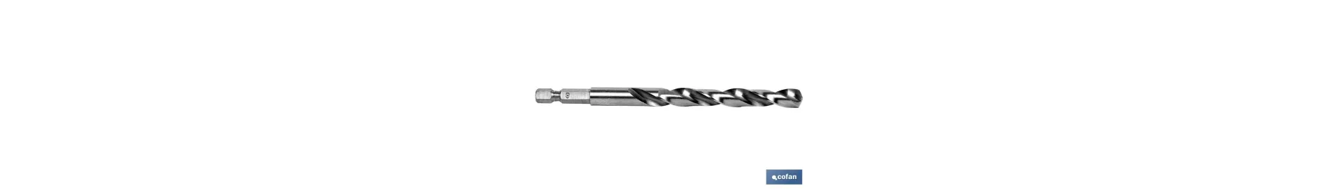 Broca rectificada HSS mango hex. 1/4”
