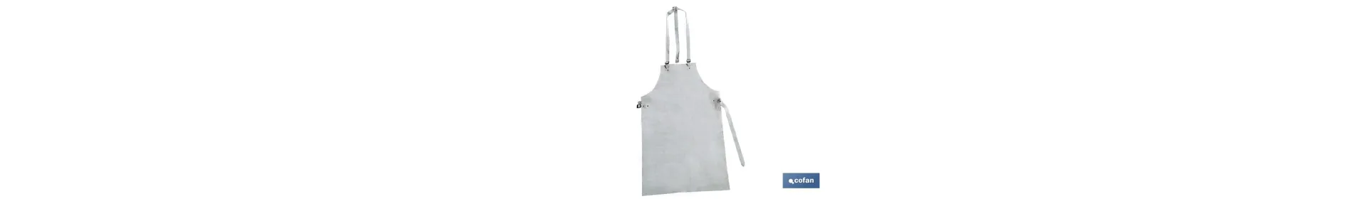 Delantal para Soldador | Fabricado en Piel de Serraje | Medidas 90 x 55 cm | Delantal Protector para Soldar
