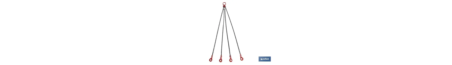 Pulpos de cadena 4 ramales. Grado 80