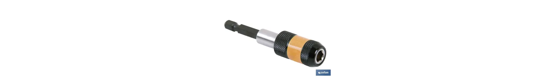 Adaptador porta puntas automático | Medidas 1/4 x 77 mm  | Cambio de puntas rápido