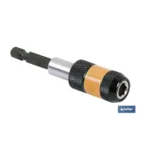 Adaptador porta puntas automático | Medidas 1/4 x 77 mm  | Cambio de puntas rápido