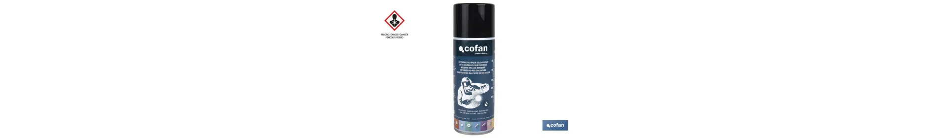 Antiadhesivo para soldaduras 400 ml | Para prevenir que las chispas manchen el material a soldar | Protector antisalpicadura