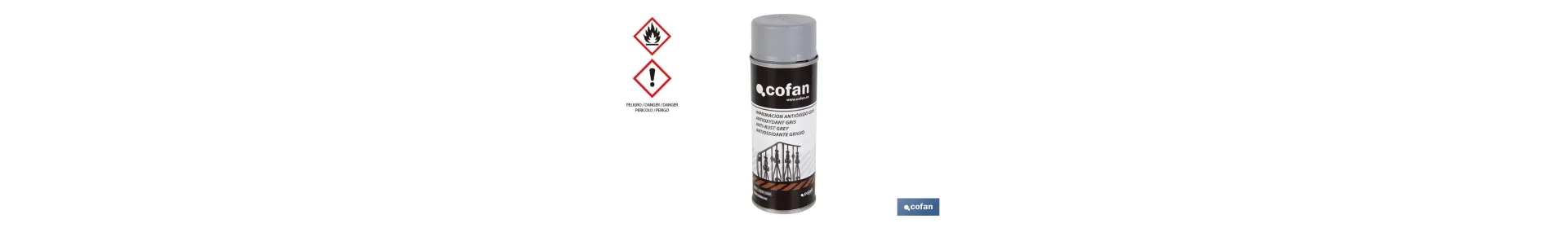 Pintura en spray Imprimación | Color Gris | Antióxido | Envase de 400 ml