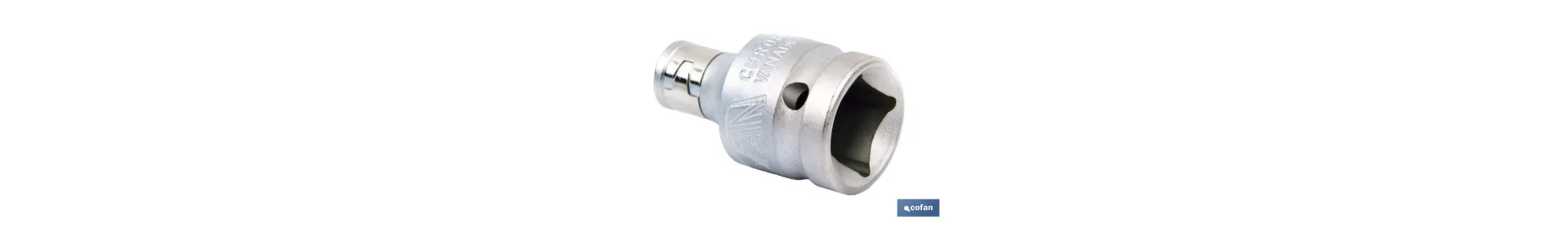 Adaptador de carraca para puntas 1/4 | Fabricado en acero al cromo vanadio | Medidas del adaptador de 1/4