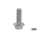 Tornillo Hexagonal con base ranurada DIN 6921 | Clase 8.8 zincado | Medidas desde M-5 hasta M-12