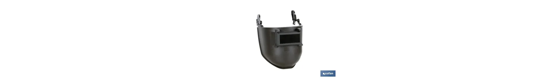 Máscara de soldar | Adaptable a casco de obra | Color negro