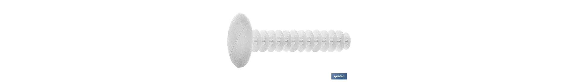 Tapón para tapar agujeros de anclajes de andamio | Fabricado en nailon | Medidas de Ø 14 mm y longitud de 37 y 70 mm