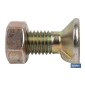 Tornillo de arado DIN 604 | Cuello cuadrado | Tuerca hexagonal DIN 934 incluida | Clase 8.8 | Disponible en diferentes medidas