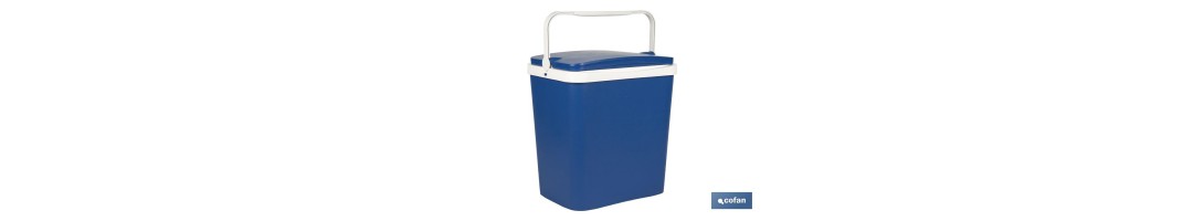 Nevera rígida de 29 litros | Color: azul | Material: polipropileno